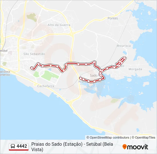 4442 Bus Line Map