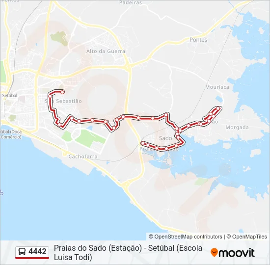 4442 Bus Line Map