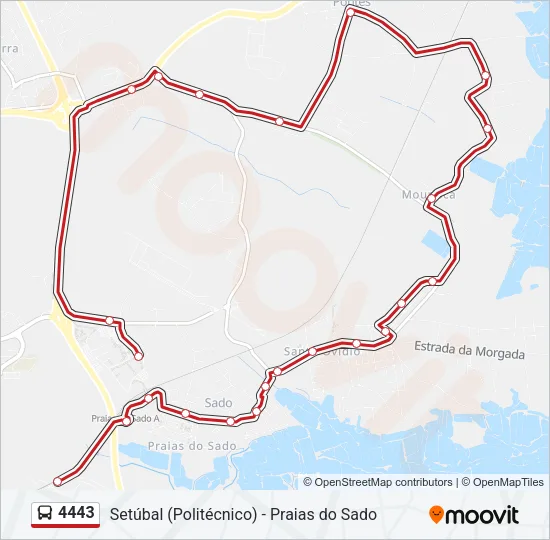4443 Bus Line Map
