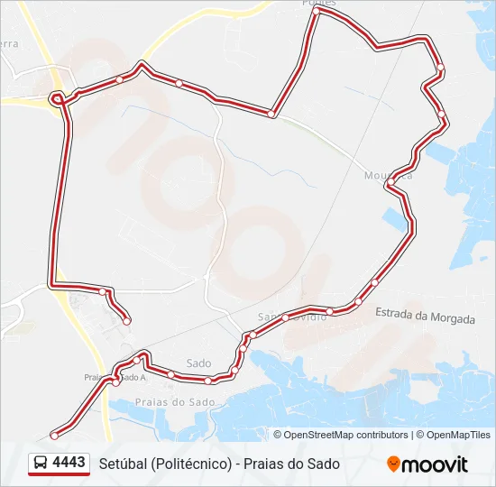 4443 Bus Line Map