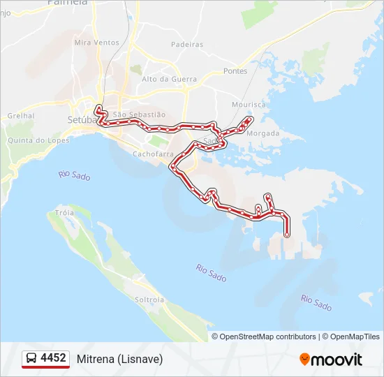 4452 Bus Line Map