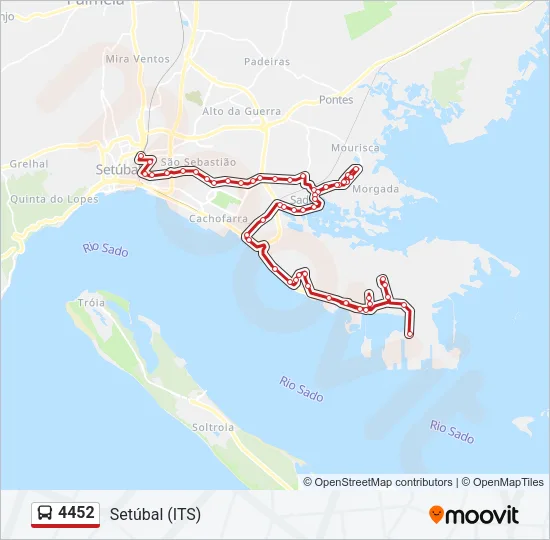 4452 Bus Line Map