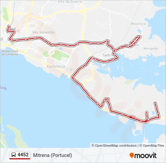 4452 Bus Line Map