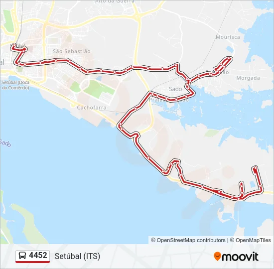 4452 Bus Line Map