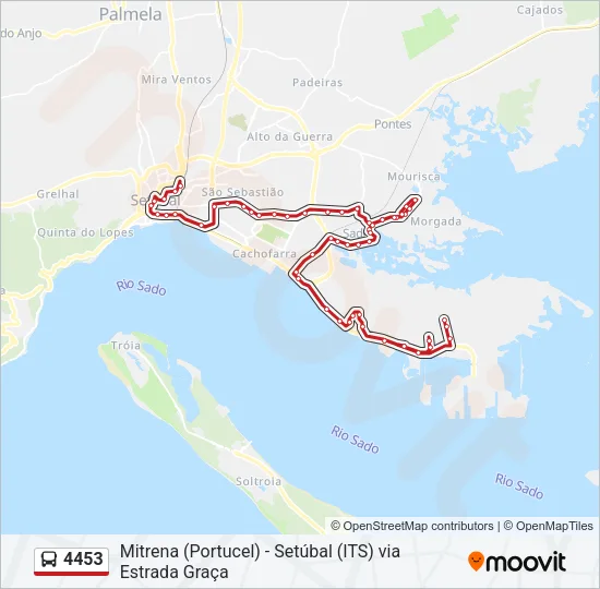 4453 Bus Line Map