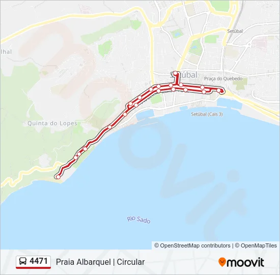 4471 Bus Line Map