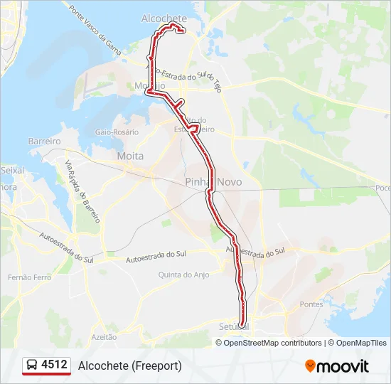 4512 Bus Line Map