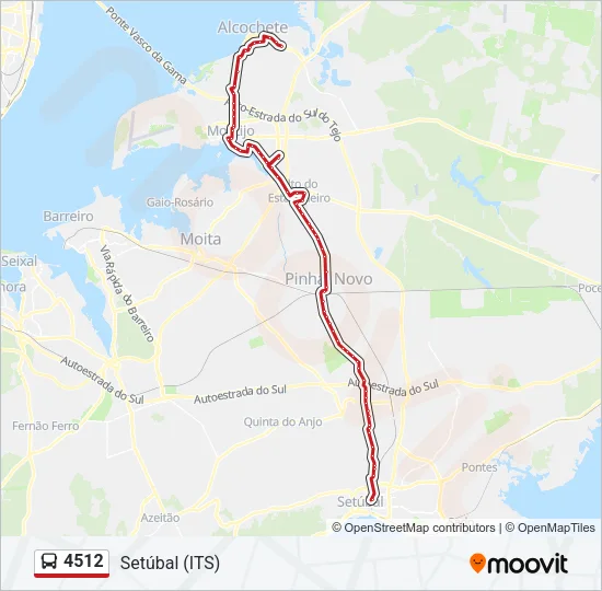 4512 Bus Line Map