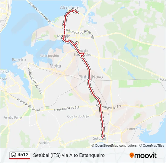 4512 Bus Line Map