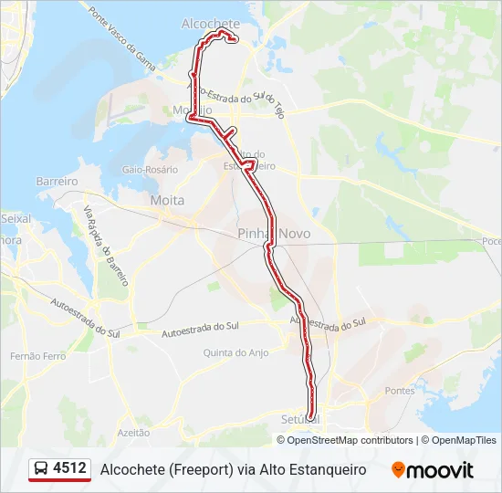 4512 Bus Line Map