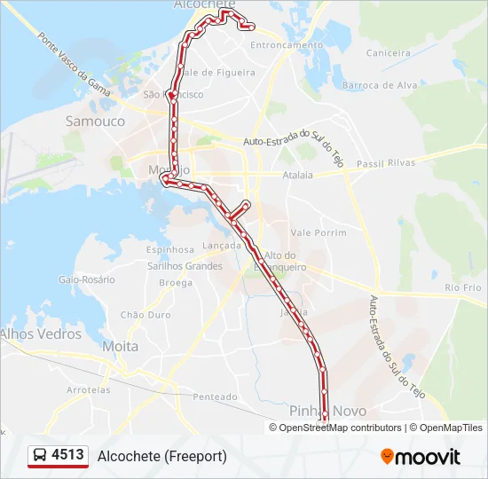 4513 Bus Line Map