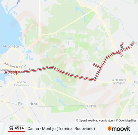 4514 Bus Line Map