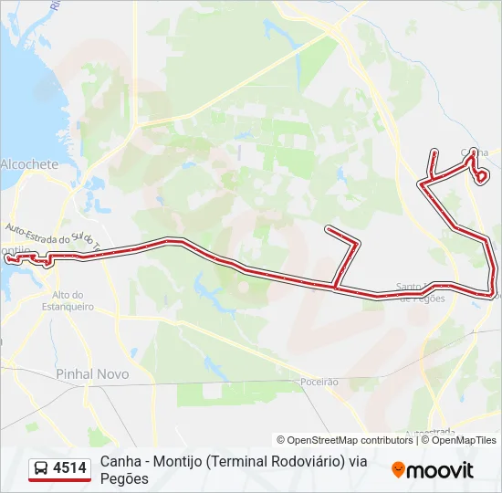 4514 Bus Line Map