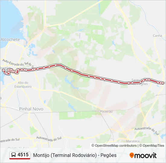 4515 Bus Line Map