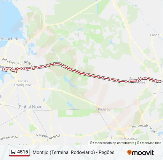 4515 Bus Line Map