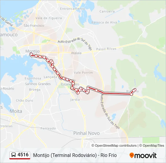 4516 Bus Line Map