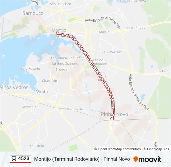 4523 Bus Line Map