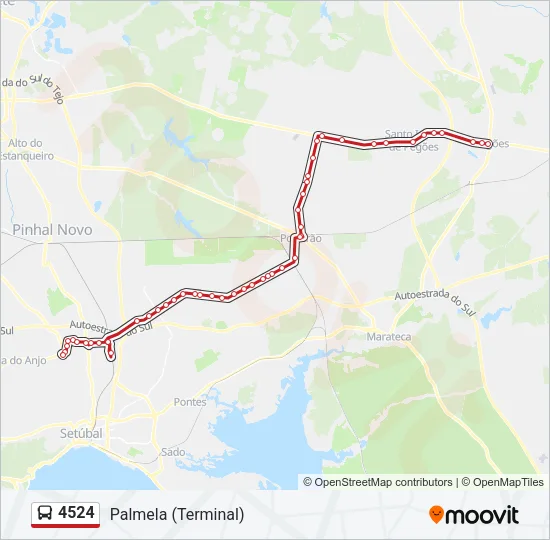 4524 Bus Line Map
