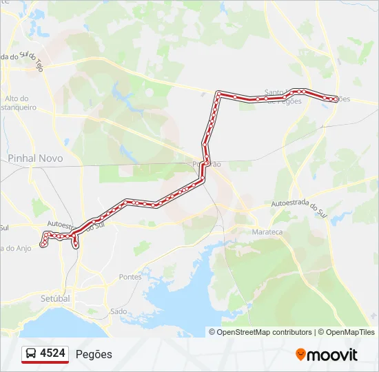 4524 Bus Line Map