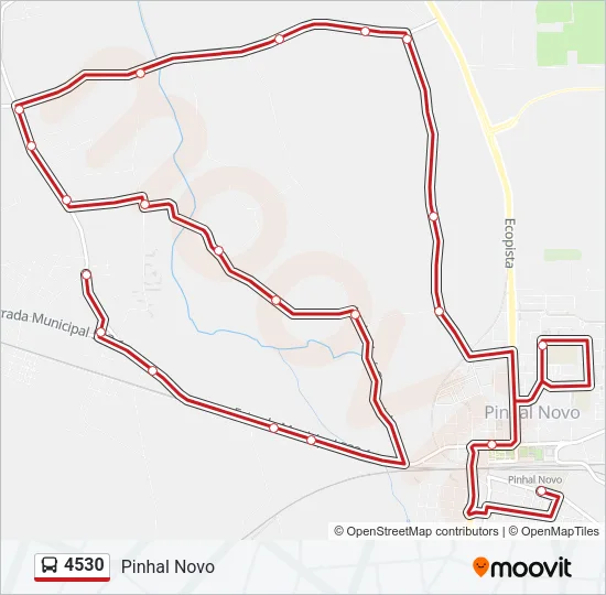4530 Bus Line Map