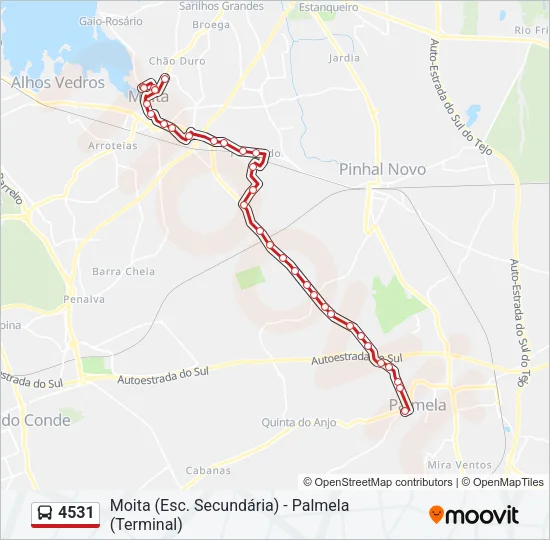 4531 Bus Line Map