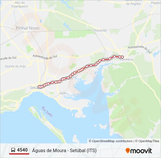 4540 Bus Line Map