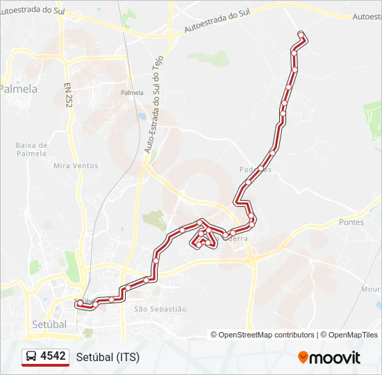 4542 Bus Line Map