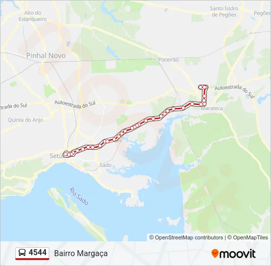 4544 Bus Line Map