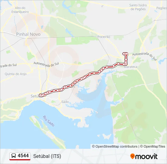 4544 Bus Line Map