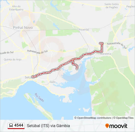 4544 Bus Line Map