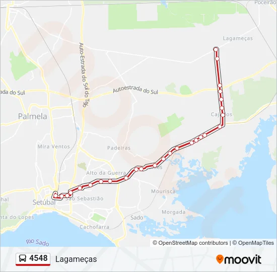 4548 Bus Line Map