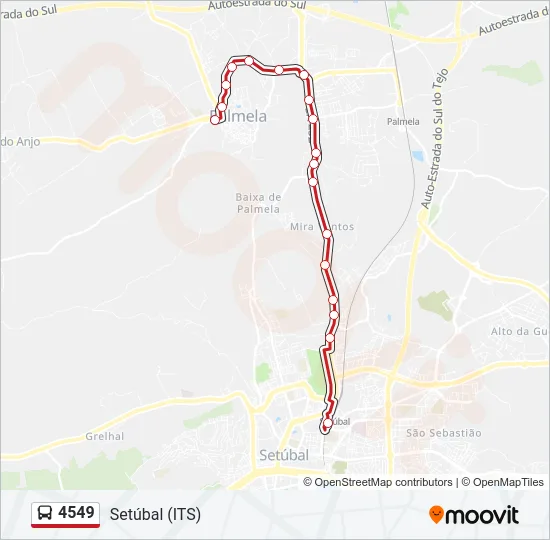 4549 Bus Line Map