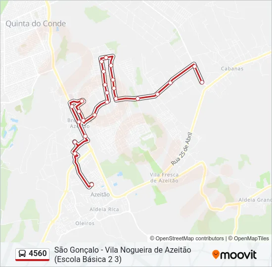 4560 Bus Line Map