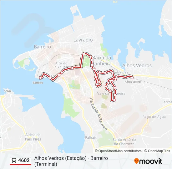 4602 Bus Line Map