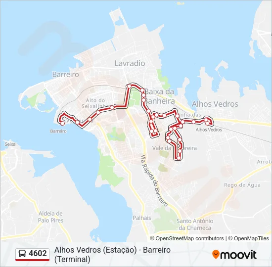 4602 Bus Line Map