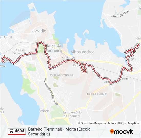 4604 Bus Line Map