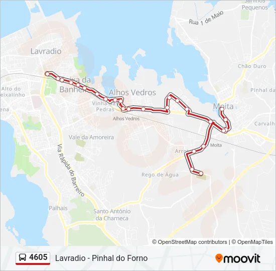 4605 Bus Line Map