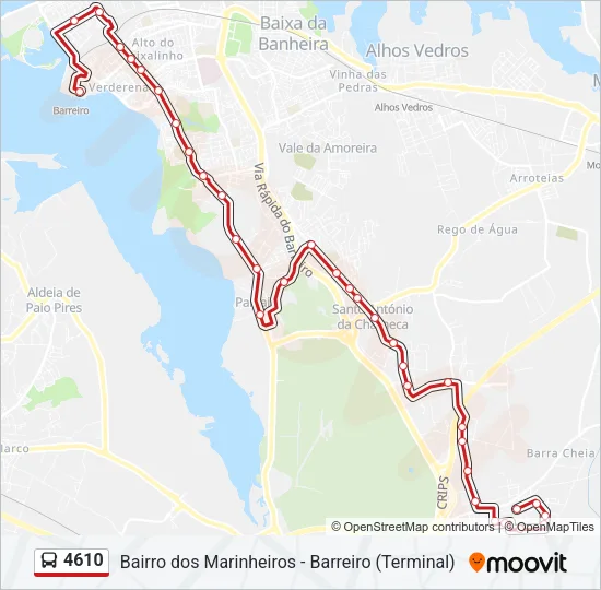 4610 Bus Line Map