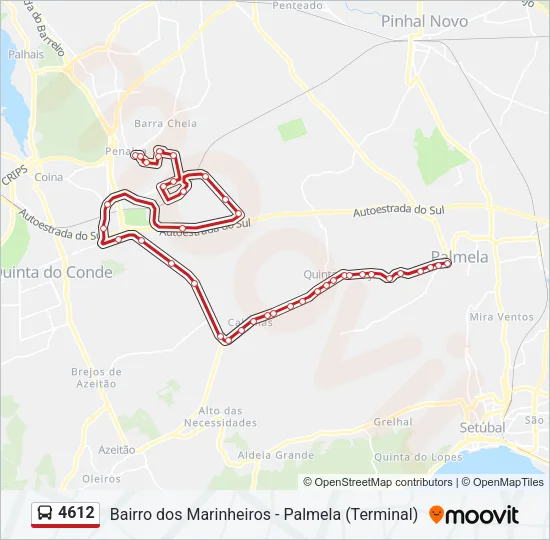 4612 Bus Line Map