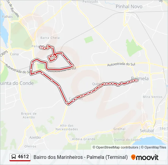 4612 Bus Line Map