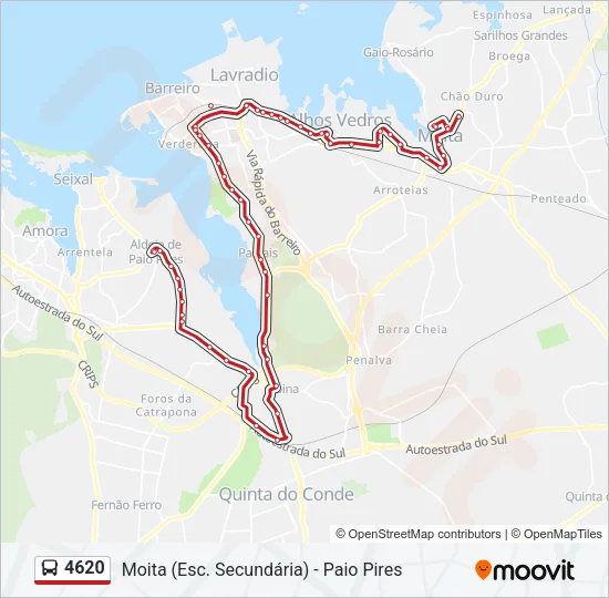 4620 Bus Line Map
