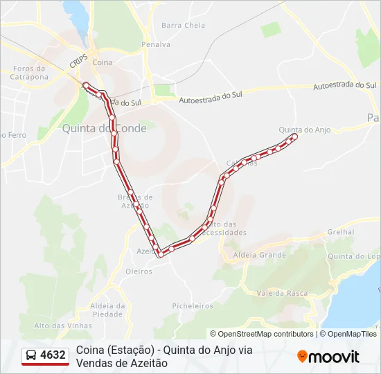 4632 Bus Line Map