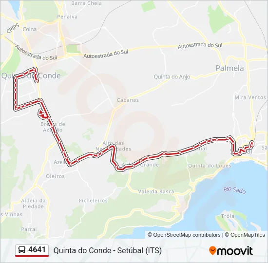 4641 Bus Line Map