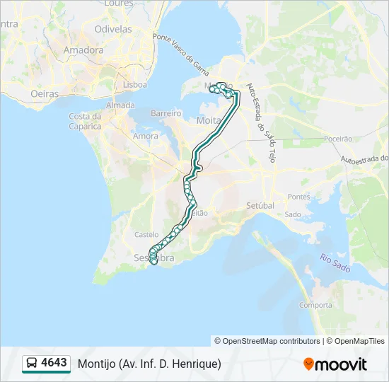4643 Bus Line Map