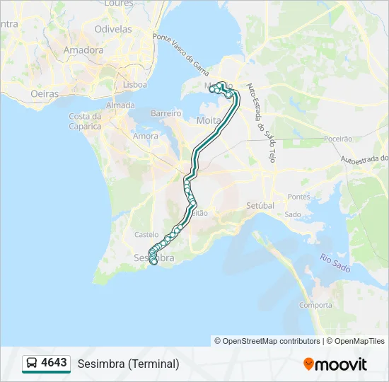 4643 Bus Line Map