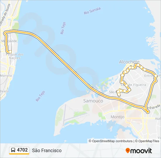 4702 Bus Line Map
