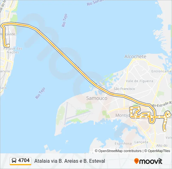 4704 Bus Line Map
