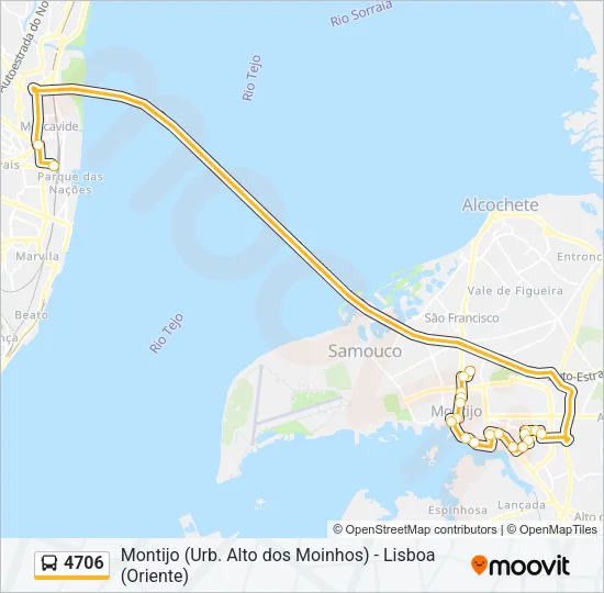 4706 Bus Line Map