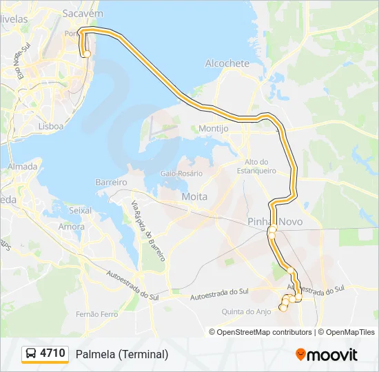 4710 Bus Line Map