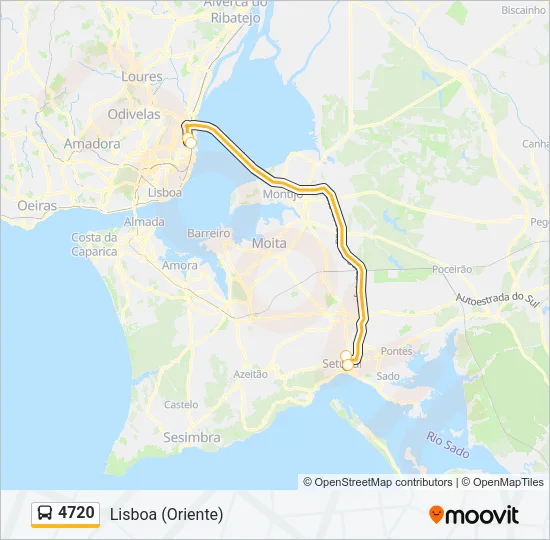 4720 Bus Line Map